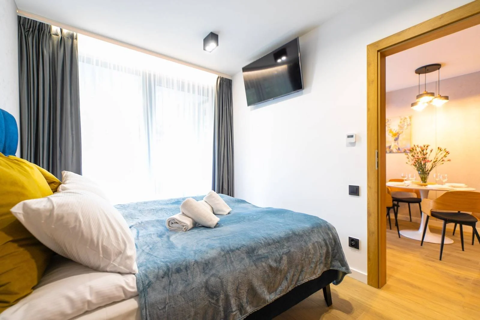 Chambre à coucher entretenue par notre société de nettoyage