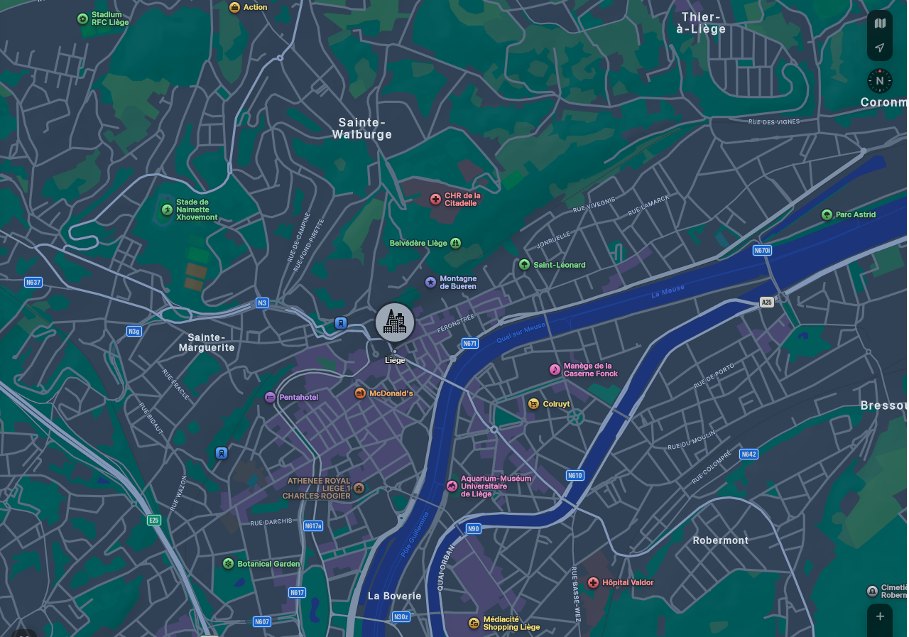 Zone d'intervention nettoyage Liège et alentours